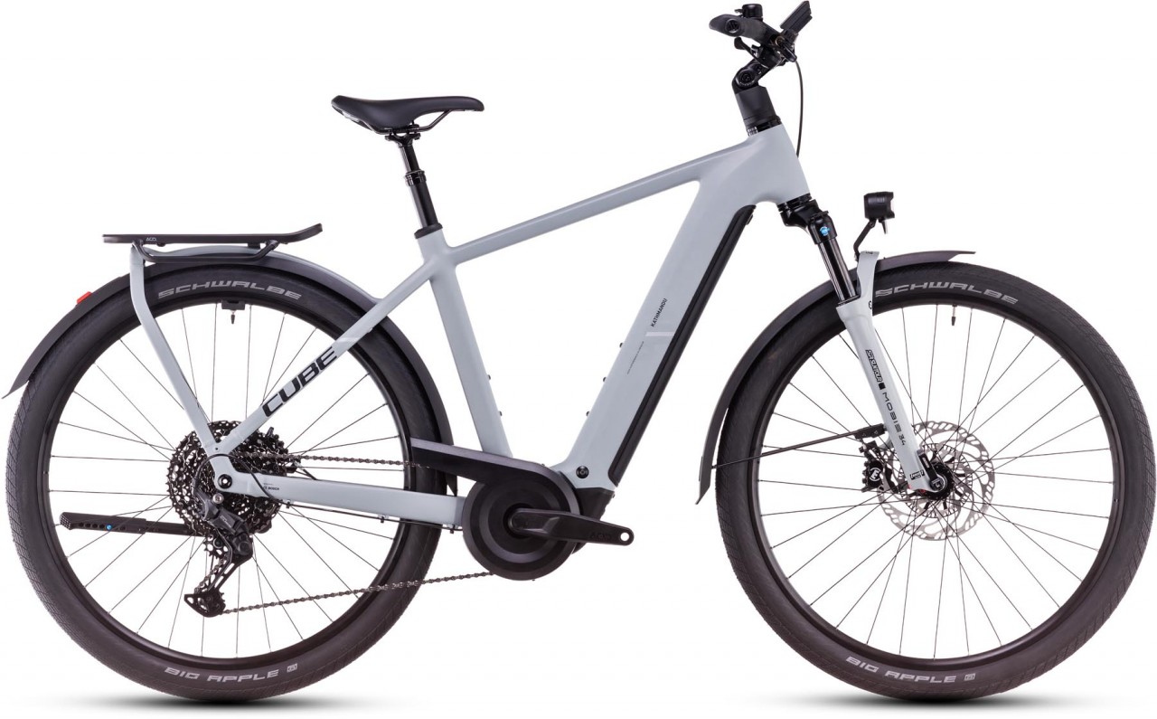 Cube Kathmandu Hybrid EX 800 haze n black 2025 - E-Bike da Trekking per Uomini