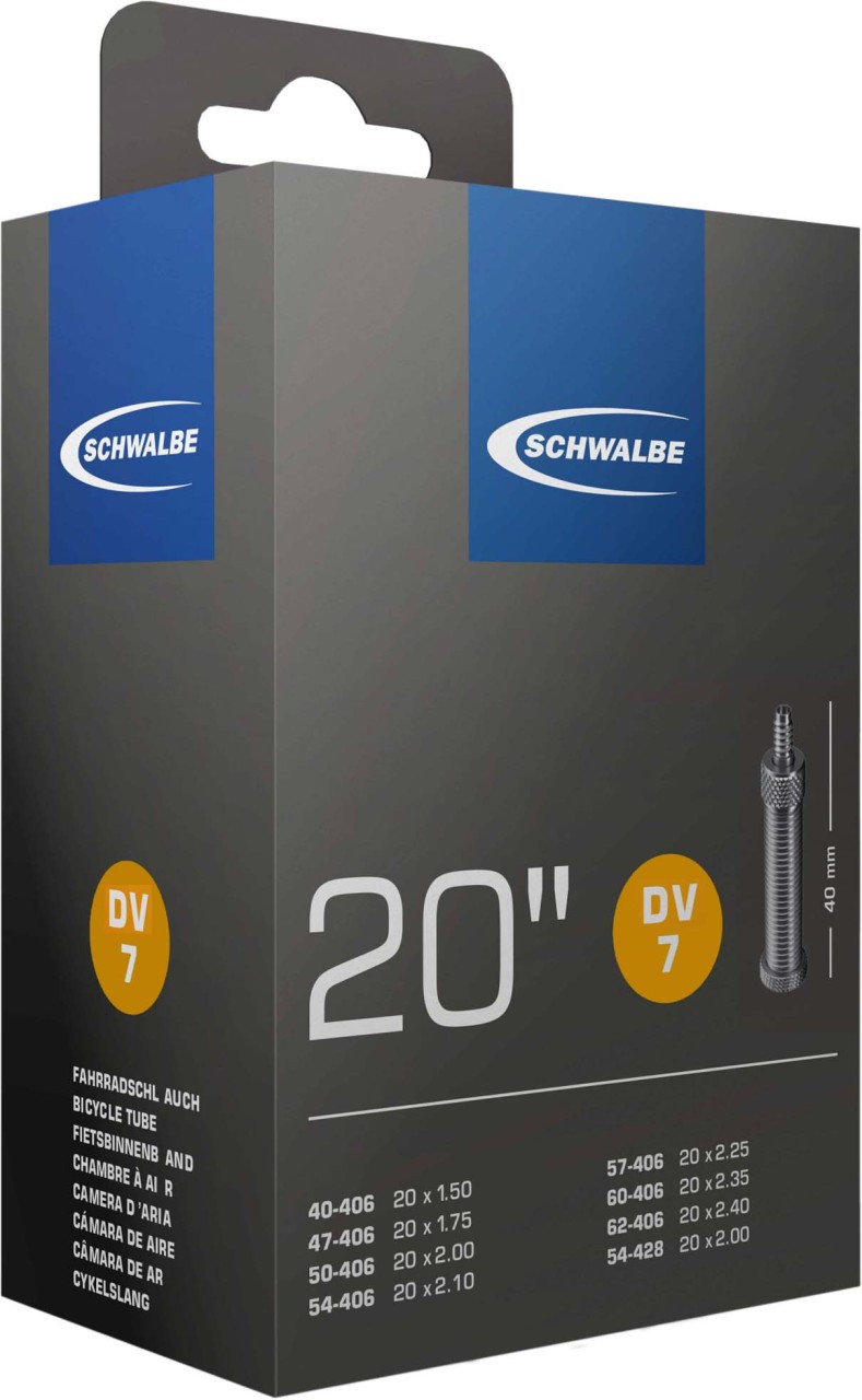 Schwalbe Tubo 20x1,50-2,50 S DV7 40 mm, n. 7 (20")