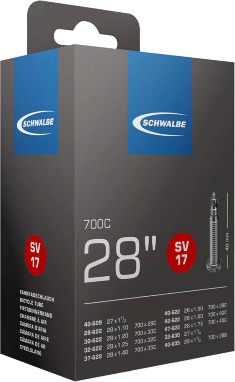 Schwalbe Tubo n. 17 SV 28" 1/8-1,75 40 mm 28/47-622/635