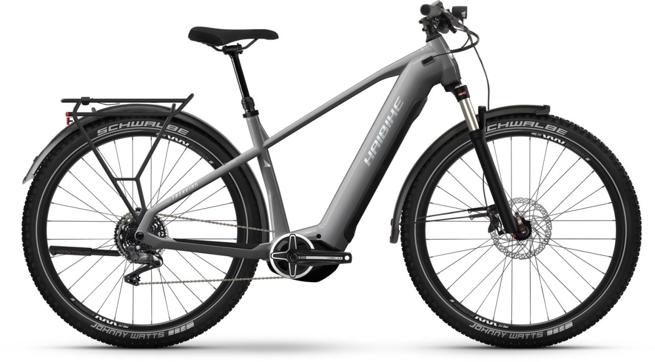 Haibike Trekking 7 urban grey / white gloss 2024 - E-Bike da Trekking per Uomini