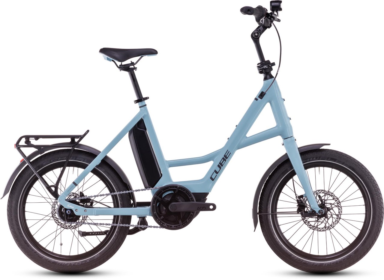 Cube Compact Hybrid Comfort 500 arubablue n reflex 2025 - Bicicletta-Elettrica da Compatta