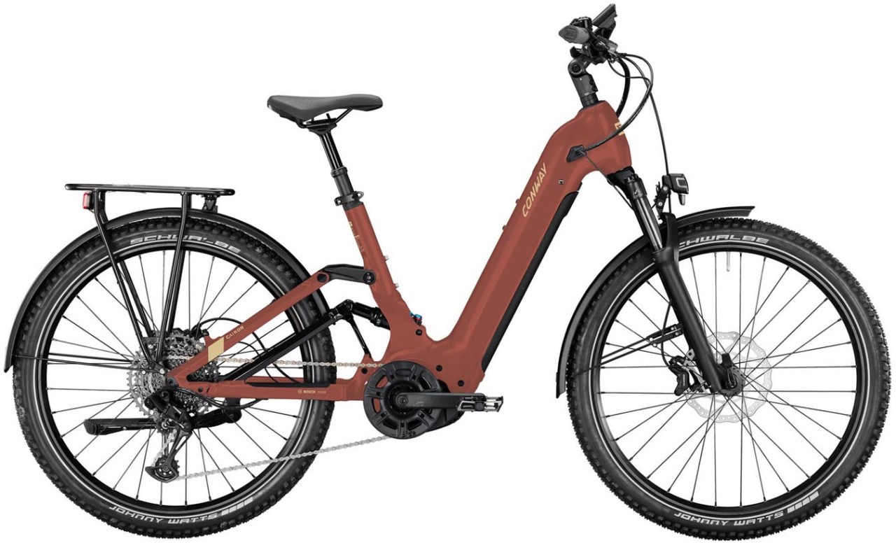 Conway Cairon C FS 2.0 625Wh rustred 2025 - E-Bike Hardtail Mountainbike per principianti