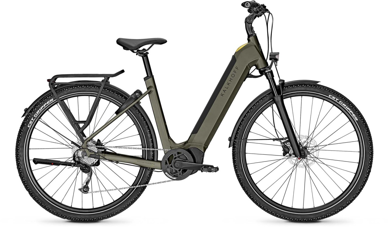 Kalkhoff Entice 5.B Season urbangreen matt 2023 - E-Bike Hardtail Mountainbike per principianti
