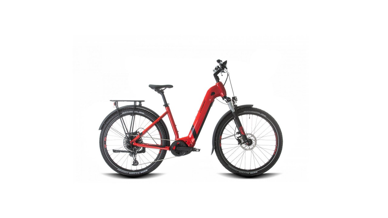 Conway Cairon C 3.0 625Wh red metallic / black metallic 2023 - E-Bike Hardtail Mountainbike per principianti