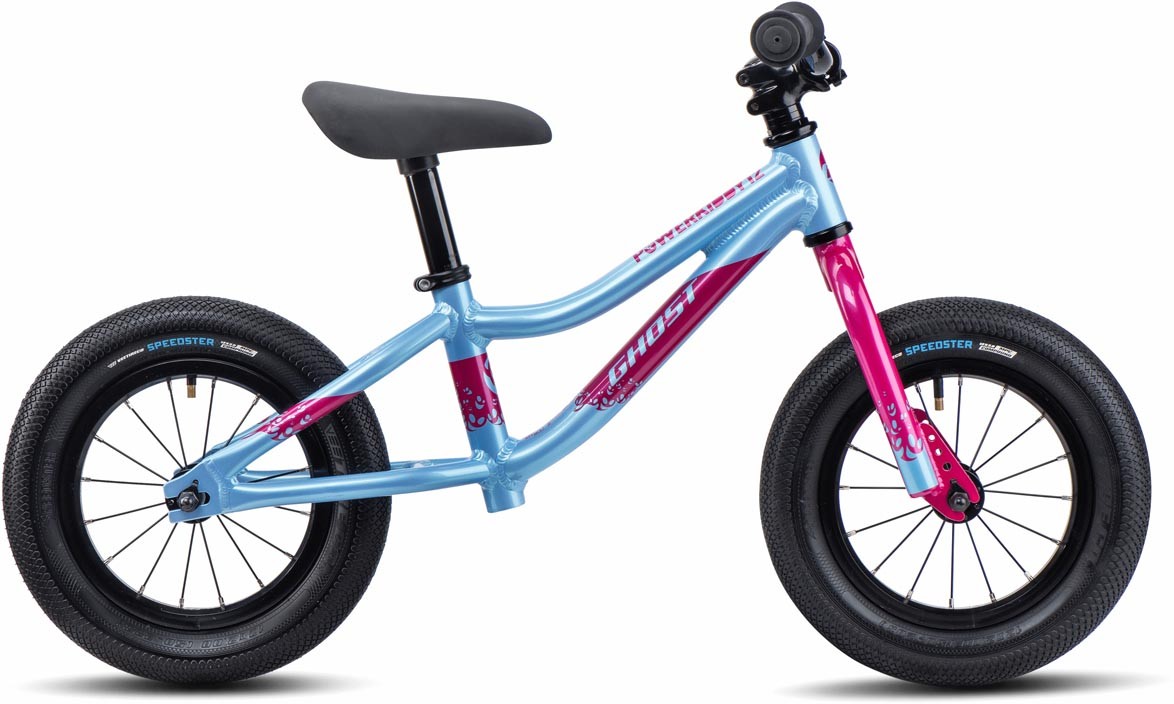 Ghost Powerkiddy 12 baby blue / magenta glossy 2022 - Bici senza pedali per Bamini