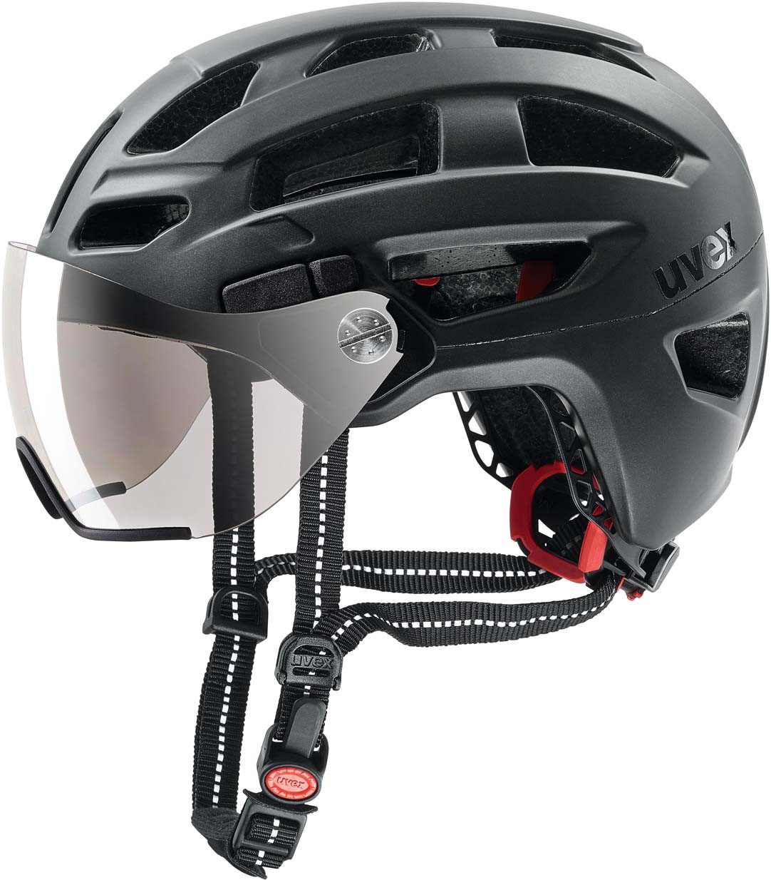 uvex casco da bicicletta con visiera finale