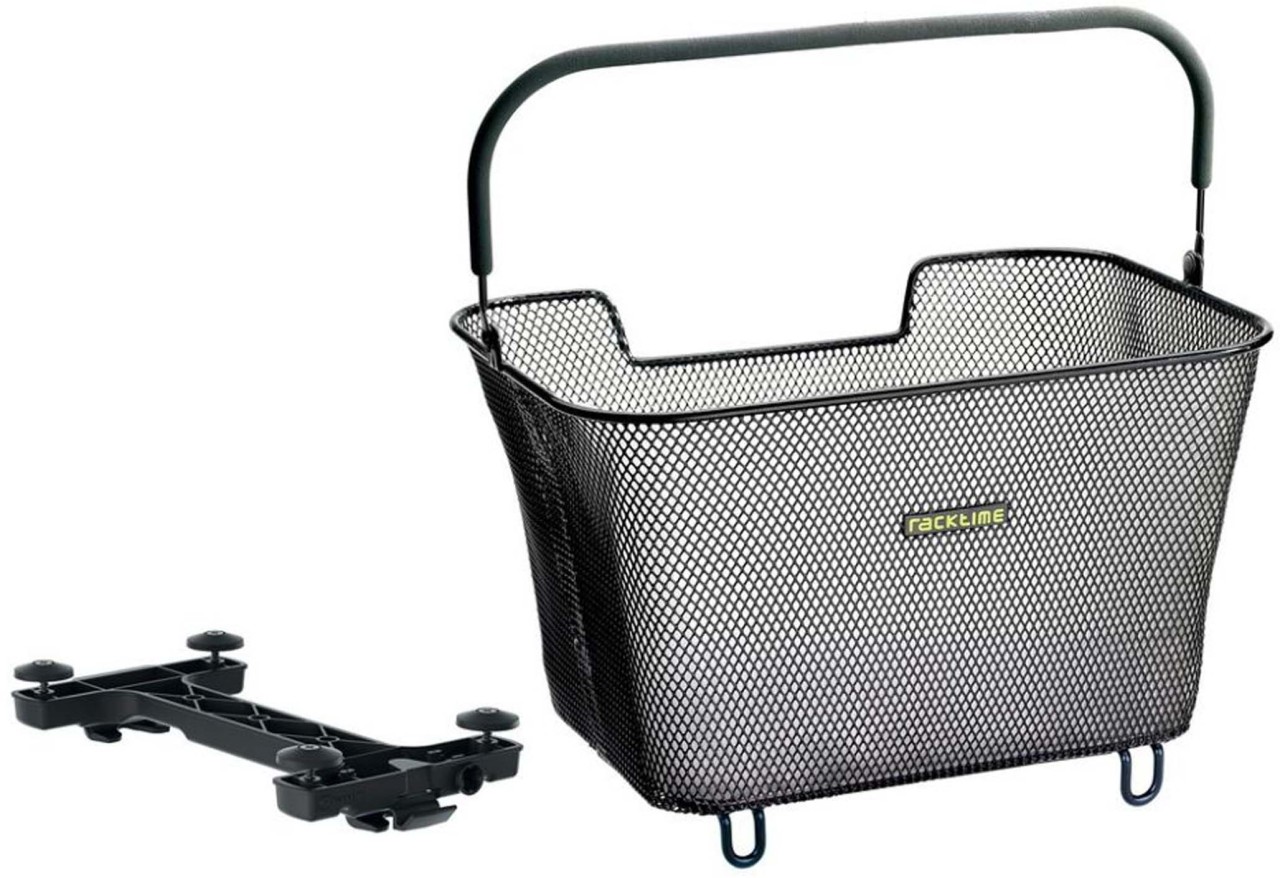 Racktime System Basket Baskit grande 2.0, 43x31x29cm, nero, 23litri, Snapit 2.0