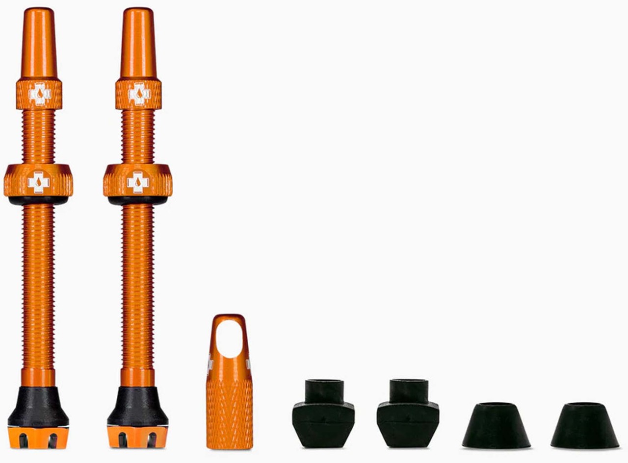 Muc-Off Valvole Tubeless tutte nuove - Valvola 44 mm arancione