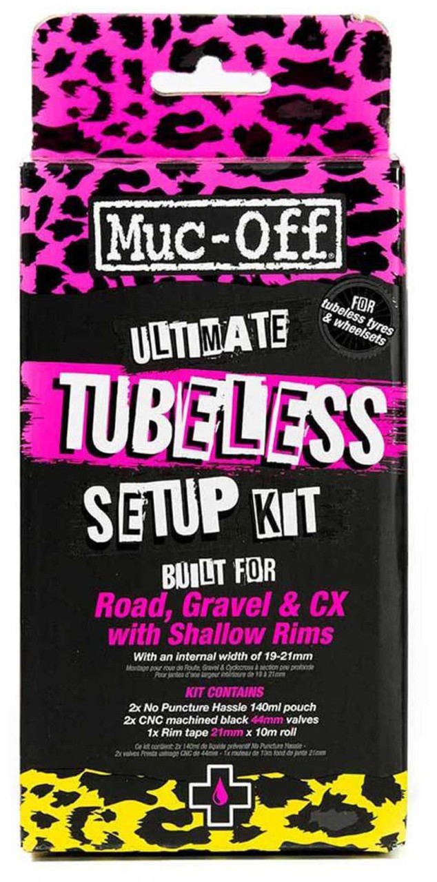 Muc-Off Kit UltimateTubeless - Road (44 mm) rosa