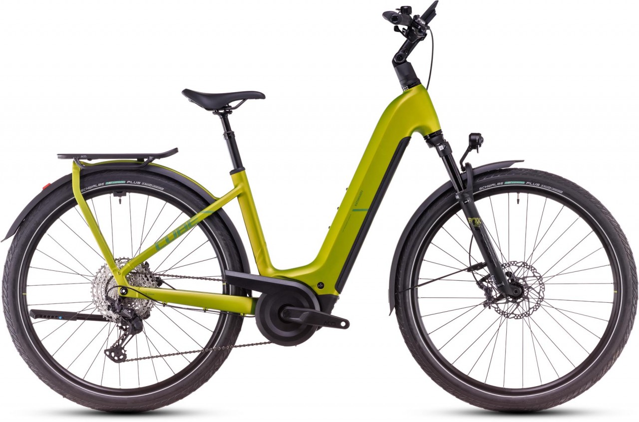 Cube Kathmandu Hybrid EXC 800 lizard n juniper 2025 - E-Bike da Trekking per principianti