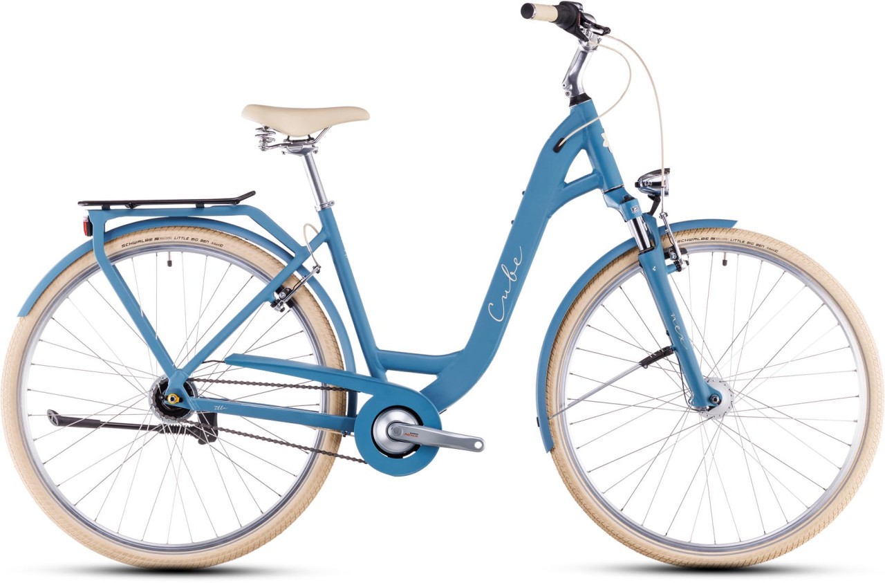 Cube Ella sphereblue n creme 2025 - Bici da Trekking per principianti