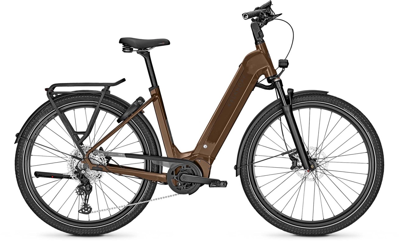 Kalkhoff Endeavour 5.B Advance+ goldbrown glossy 2023 - E-Bike da Trekking per principianti