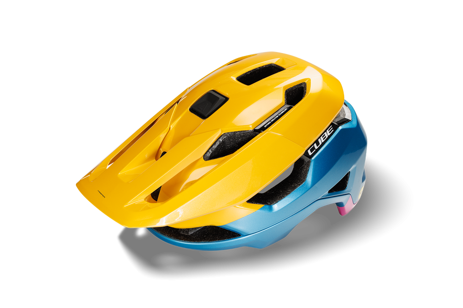 Cube Casco TROOPER - giallo blu rosa