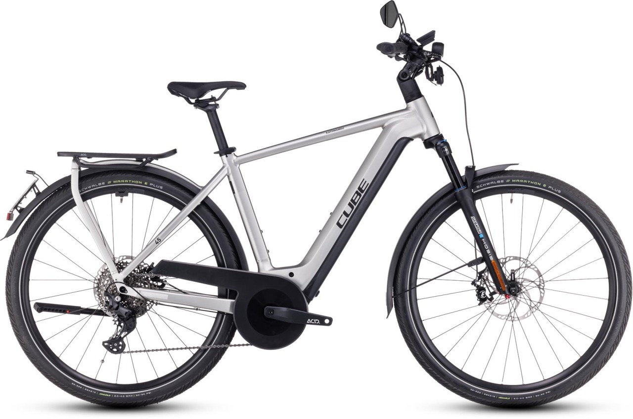 Cube Kathmandu Hybrid 45 750 grey n reflex 2024 - E-Bike da Trekking per Uomini