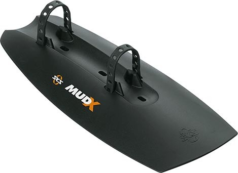 SKS Mud-X Parafango Dirtboard 24-28" nero per tubo obliquo del telaio, circa 90 g