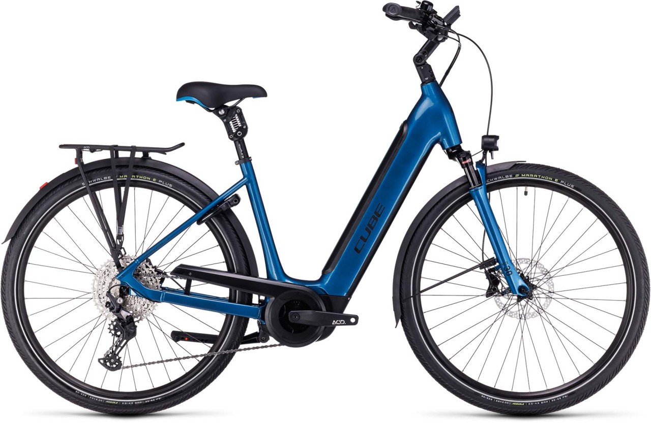 Cube Supreme Sport Hybrid EXC 625 blue n black 2023 - E-Bike da Trekking per principianti
