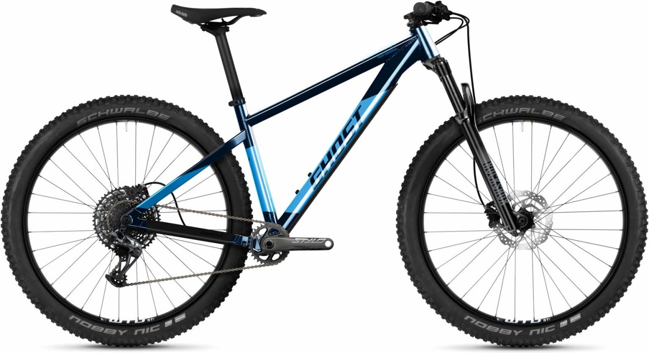 Ghost Nirvana Tour SF Universal dark blue pearl / bright blue glossy 2023 - Hardtail Mountainbike