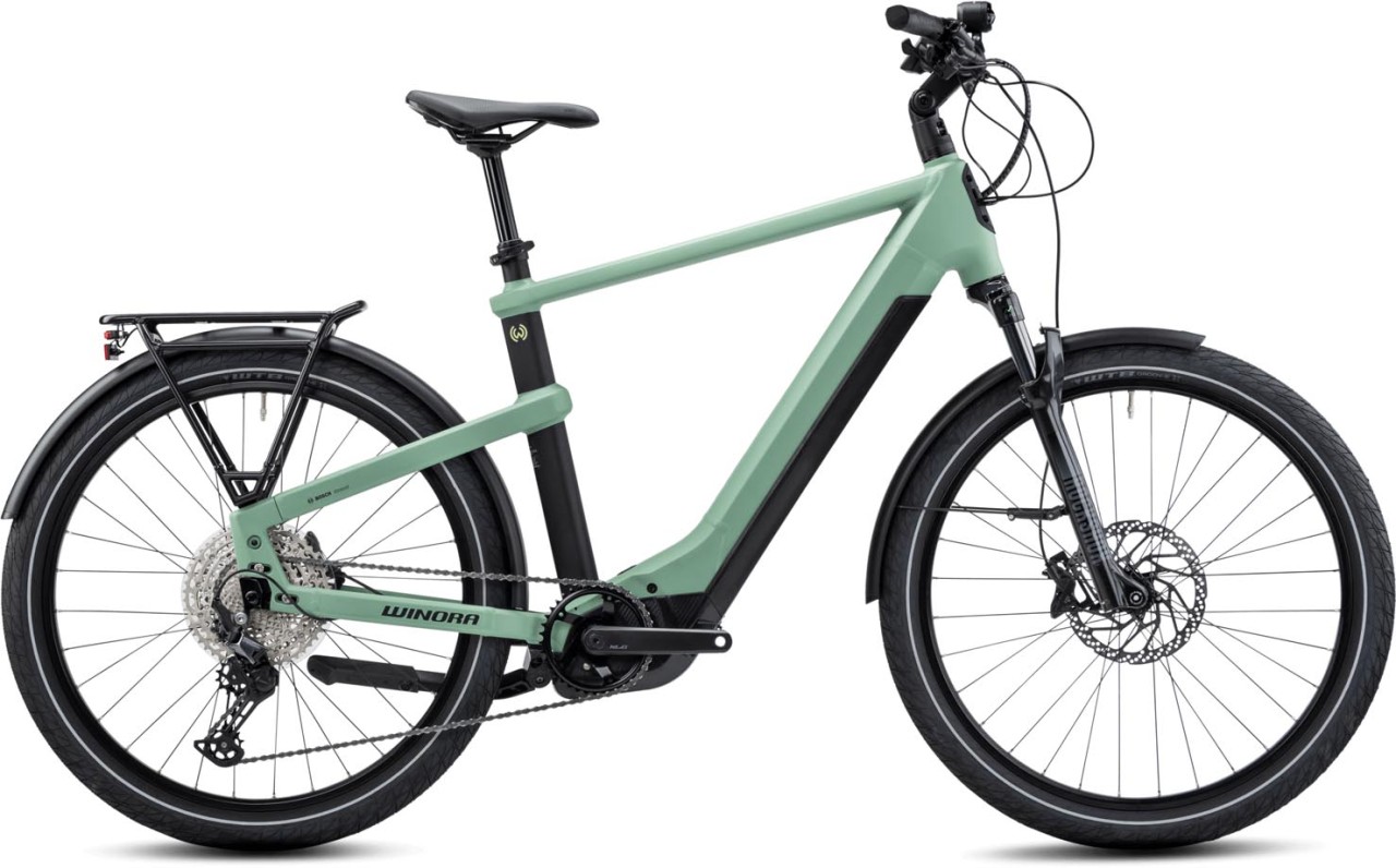 Winora Yakun 12 Defender matt 2023 - E-Bike da Trekking per Uomini