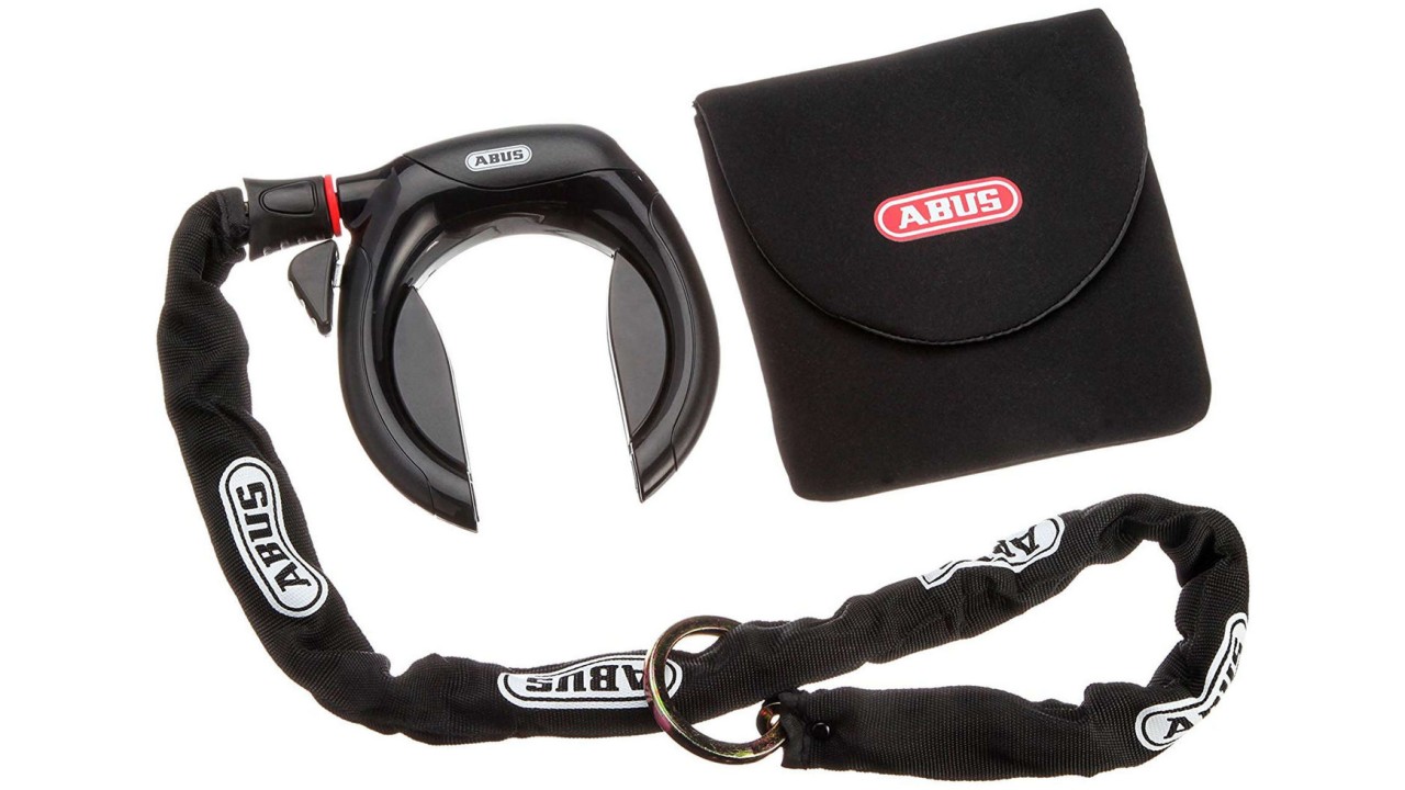 Abus Blocco telaio PRO TECTIC 4960 NR nero + catena blocco telaio 6KS/85 + borsa ST5850