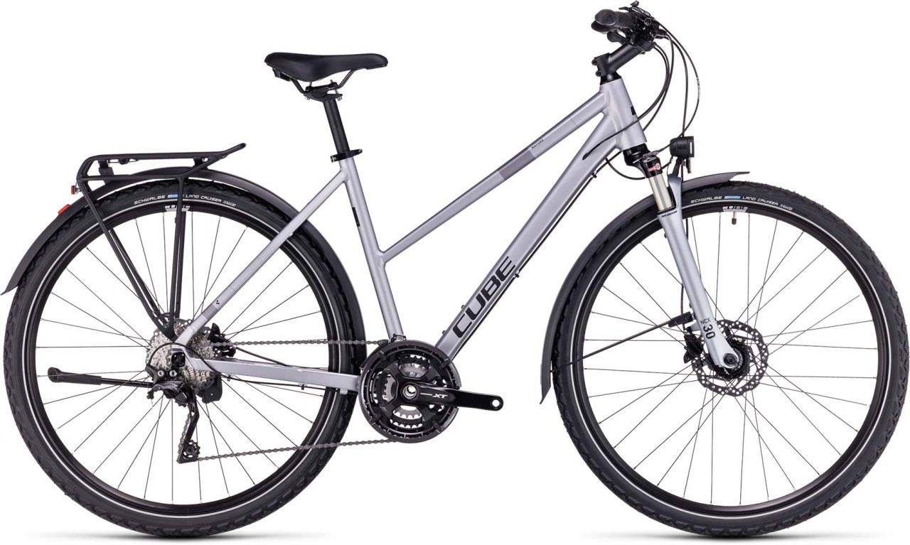 Cube Nature EXC Allroad polarsilver n black 2023 - Bici da Cross per Donne