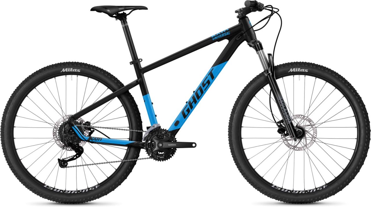 Ghost Kato Universal 27.5 AL black / bright blue glossy 2023 - Hardtail Mountainbike