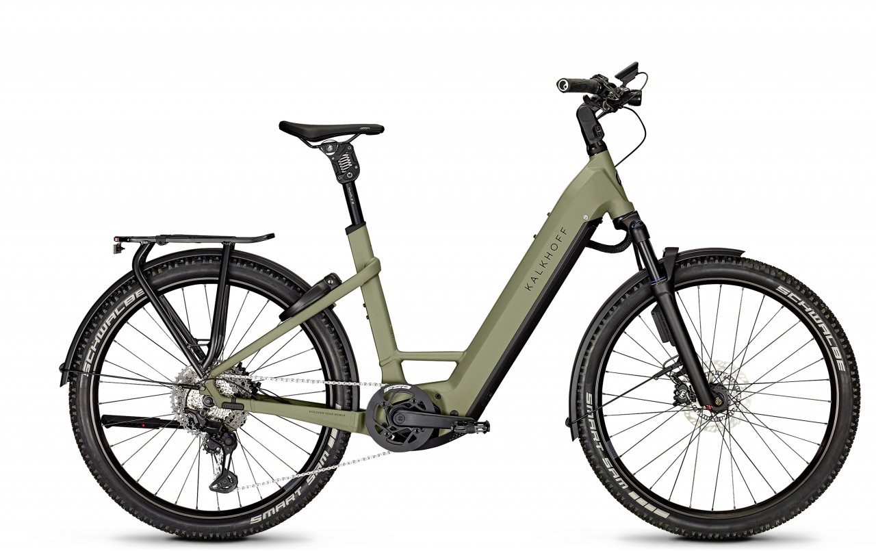Kalkhoff Entice 7.B Advance+ ABS urbangreen matt 2023 - E-Bike Hardtail Mountainbike per principianti