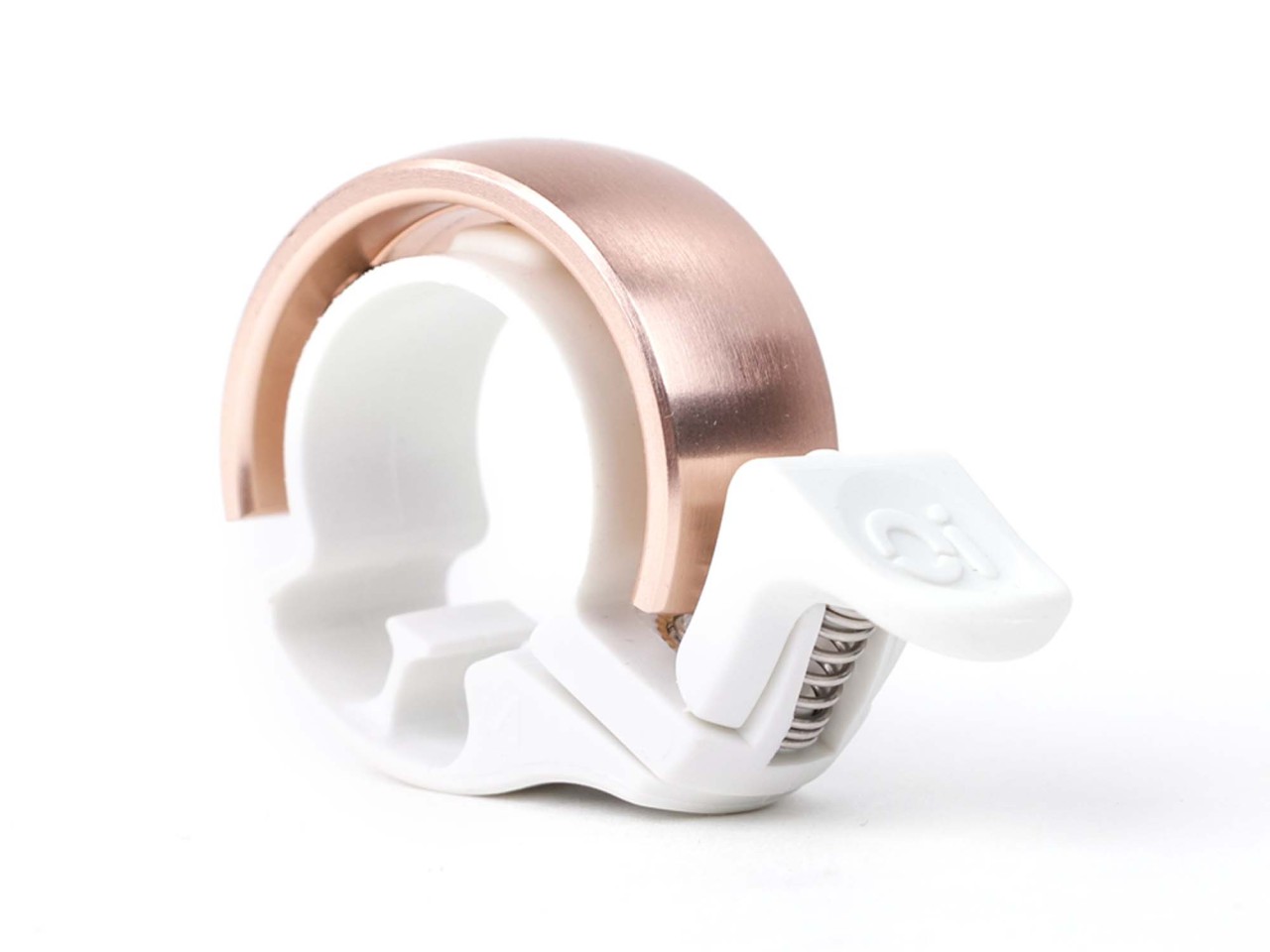 Knog Bell Oi piccolo bianco/ottone | Diametro manubrio: 22,2 mm